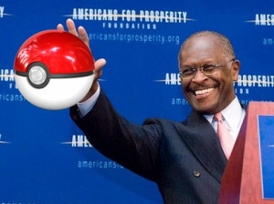 while back Herman Cain, a Republican Party Presidential nominee ...