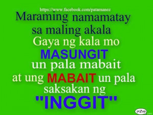 quotes mabait quotes inggit quotes masungit quotes mabait quotes ...