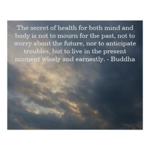 Inspirational Buddhist Quote health and life Poster