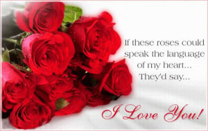 Romantic quotes with love words and roses which help you to show love ...
