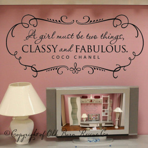 Coco Chanel Quote is absolutely adorable for a teen’s room, or a ...