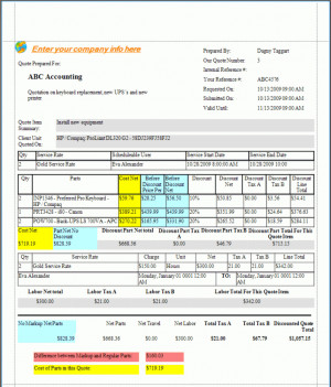 SampleQuoteReportShowsPartCostsAndDiscountComparedAgainstNoDiscount ...