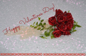 Happy Valentine's Day 2014 Roses & Snow