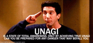 ... have 'Unagi' while you are on a date. Also, I love David Schwimmer