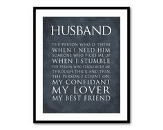 ... Art - Husband Wife Typography - What is a husband (wife) quote