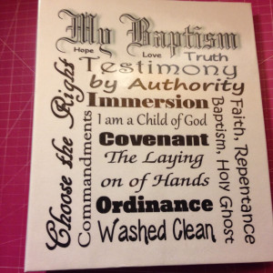 LDS Baptism Program Outline