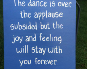 Custom Canvas with dance quote. You choose the colors. Made to order ...