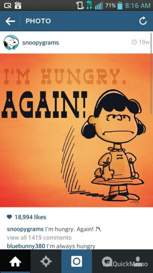 Im hungry... Again