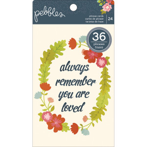 Pebbles Front Porch Phrase Cards Sentiment Quotes, , hi-res