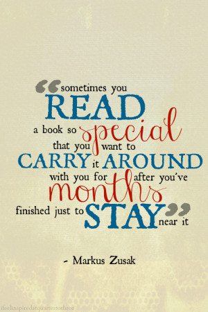 ... Read A Book So Special That You Want To Carry It Around ~ Books Quotes