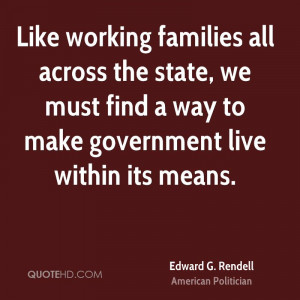 Like working families all across the state, we must find a way to make ...