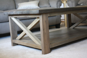 Rustic X Coffee Table