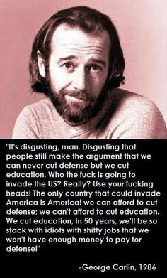 George Carlin : And we're there... More