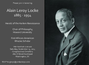 Interment Ceremony for Alain Leroy Locke (Pennsylvania & Hertford 1907 ...