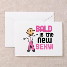 Bald 6 Pink (SFT) Greeting Cards (Pk of 10) for