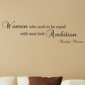 Marilyn-Monroe-Quote-Wall-Sticker-Women-Ambition-Wall-Art-Decal-Decor ...