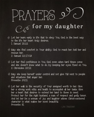 Prayers for My Daughter – Printable