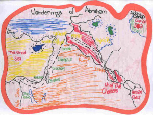 map of ancient hebrew civilization