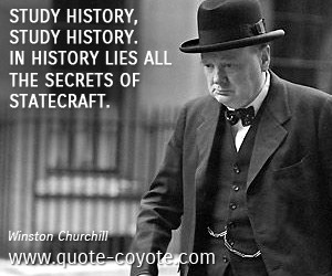 Winston Churchill Quot Study History