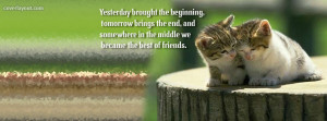 Yesterday Brought the Beginning Facebook Cover Layout