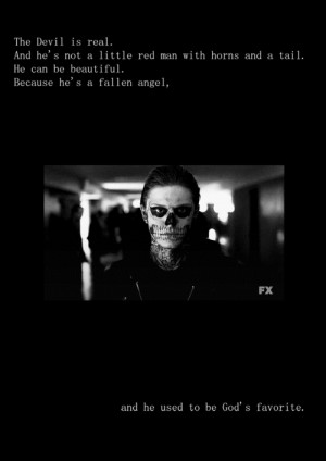 ... horror story Evan Peters death popular quote AHS God life quote devil