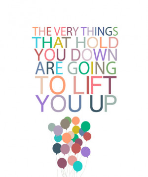 lift you up.. dumbo inspirational quote Art Print