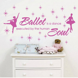 Ballet Dance Human Soul Stars Custom Vinyl Wall Decals Saying Quote ...