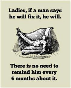 If a husband says he will fix it... #newlywedsurvival More