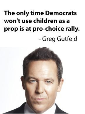 Greg Gutfeld Democrats and child props