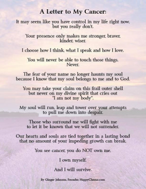 Cancer Poem Follow us on Twitter @Relay For Life of Vinings - Buckhead ...