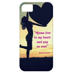 Samuel Lover quote heart love inspiration iPhone 5 Cover #Samuel # ...