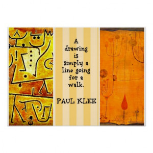 paul_klee_paintings_and_paul_klee_quote_poster ...