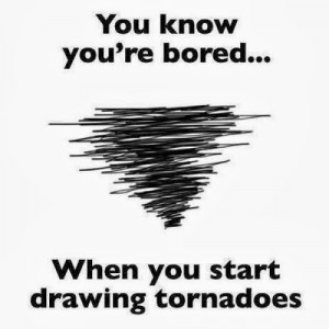 When I was in school, my notebooks were covered with tornadoes ...