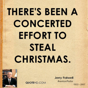 There's been a concerted effort to steal Christmas.