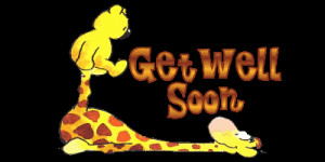 Get well soon cute giraffe graphic