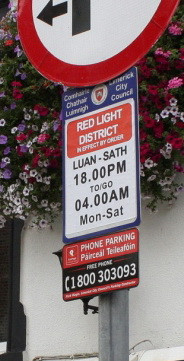 ... up with the idea to cover the parking signs with fakes like this one