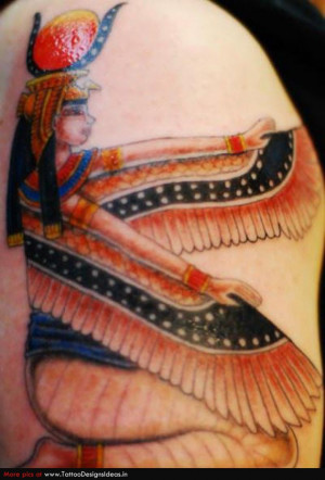 Tatto Design Egyptian Isis Tattoo Tattoodesignsideas