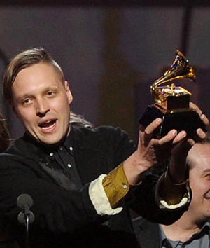 Win Butler, lead singer of Canadian indie rock group Arcade Fire ...
