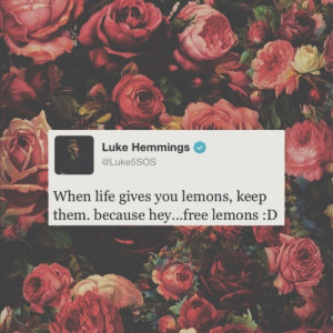 Wise words of Luke Hemmings | Cr: @HoodsAndHemmings