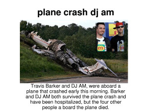Travis Barker Plane Crash