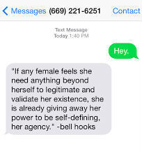 ... Hotline Replies To Your 'Unwanted Suitors' With A bell hooks Quote