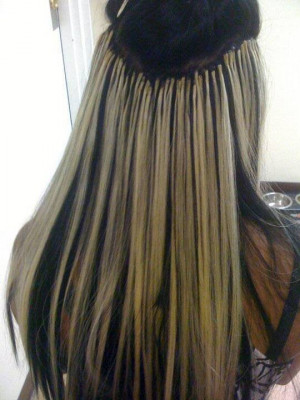 FULL HEAD SEW IN WEAVE@65-FUSION HAIR EXTENSION