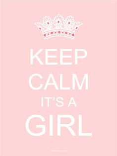 Free Printable Baby Girl Sign, cute for if/ when having a girl | best ...