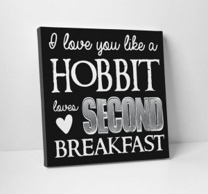 Hobbit Second Breakfast, Canvas Art - Christmas Gift