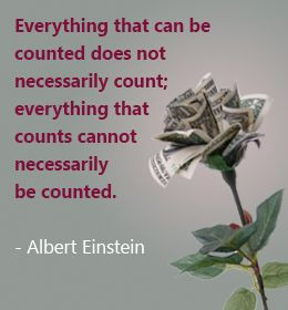 Not everything that can be counted counts, and not everything that ...
