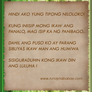 Tagalog Funny Love Quotes And Pinoy Sayingsboy Banat Pictures