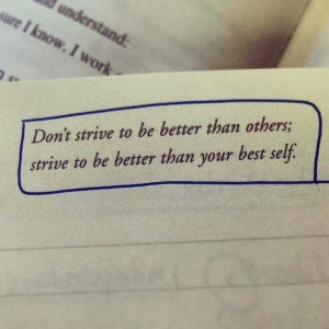 Be better than your best self