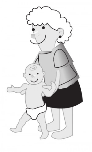 Mother Child Clip Art Black and White Images
