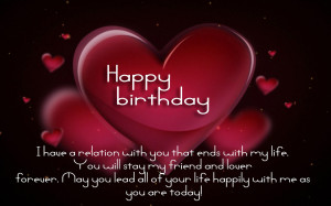 Happy birthday quotes for lovers