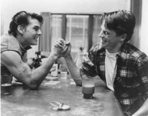 Steve Randle and Sodapop Curtis. Best friends forever really... Haha ...